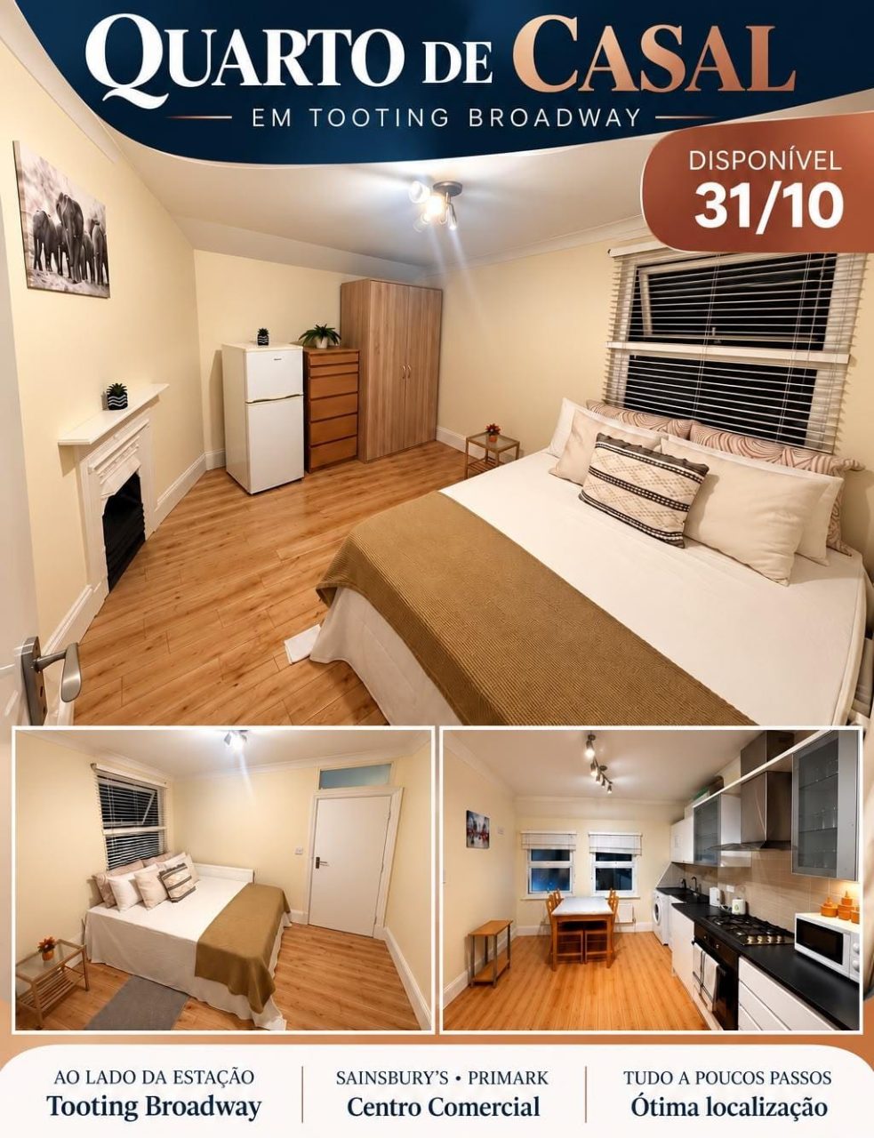 Quarto de Casal em Tulse Hill, SW2 2BD